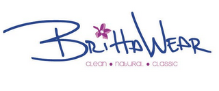 BRITTAWEAR CLEAN · NATURAL · CLASSIC logo