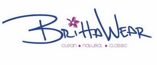 BRITTAWEAR CLEAN · NATURAL · CLASSIC logo