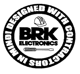 BRK ELECTRONICS DESIGNED WITH CONTRACTORS IN MIND! logo