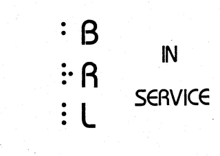BRL IN SERVICE logo