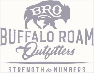 BRO BUFFALO ROAM OUTFITTERS STRENGTH IN NUMBERS logo