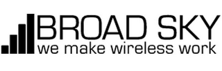 BROAD SKY WE MAKE WIRELESS WORK logo