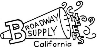 BROADWAY SUPPLY CHEERS CALIFORNIA logo
