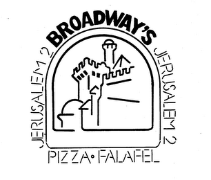BROADWAY'S JERUSALEM 2 PIZZA-FALAFEL logo