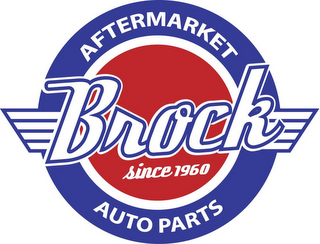BROCK SINCE 1960 AFTERMARKET AUTO PARTS logo