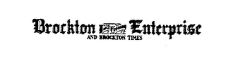 BROCKTON DAILY EVENING ENTERPRISE AND BROCKTON TIMES logo
