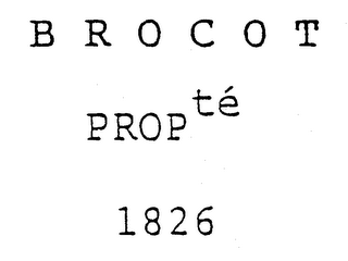 BROCOT PROP TE 1826 logo