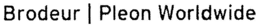BRODEUR/PLEON WORLDWIDE logo