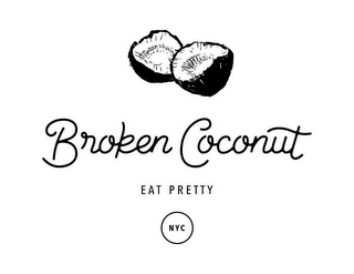 BROKEN COCONUT EAT PRETTY NYC logo