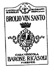 BROLIO VIN SANTO CASA VINICOLA BARONE RICASOLI FIRENZE CASTELLO DI BROLIO IN CHIANTI SIENA (ITALIA) logo
