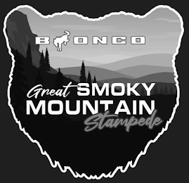 BRONCO GREAT SMOKY MOUNTAIN STAMPEDE logo