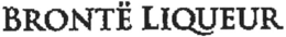 BRONTË LIQUEUR logo