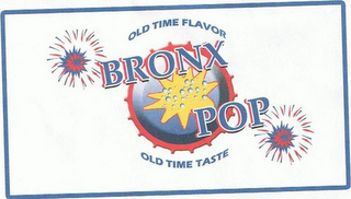 BRONX POP OLD TIME FLAVOR OLD TIME TASTE logo