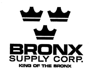 BRONX SUPPLY CORP. KING OF THE BRONX logo
