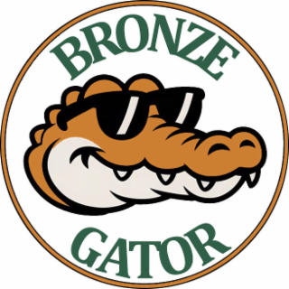 BRONZE GATOR logo