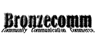 BRONZECOMM COMMUNITY COMMUNICATION COMMERCE logo