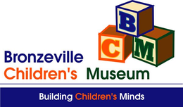 BRONZEVILLE CHILDREN'S MUSEUM BUILDING CHILDREN'S MINDS B C M logo