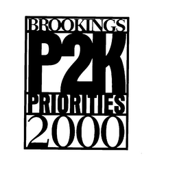 BROOKINGS P2K PRIORITIES 2000