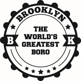 BROOKLYN BK THE WORLD'S GREATEST BORO logo