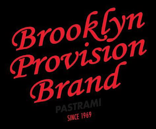 BROOKLYN PROVISION BRAND PASTRAMI SINCE 1969 logo