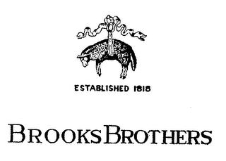 BROOKS BROTHERS ESTABLISHED 1818. logo