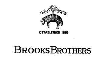 BROOKS BROTHERS ESTABLISHED 1818. logo