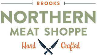 BROOKS NORTHERN MEAT SHOPPE HAND CRAFTED logo