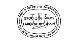 BROOKSIDE FARMS LABORATORY ASS'N (PLUS OTHER NOTATIONS) logo