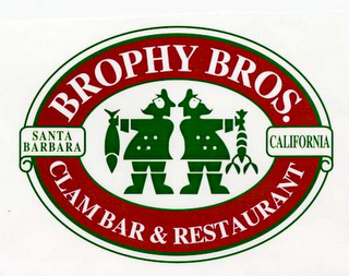 BROPHY BROS. SANTA BARBARA CALIFORNIA CLAM BAR & RESTAURANT logo