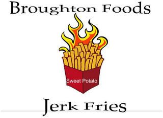 BROUGHTON FOODS JERK FRIES logo