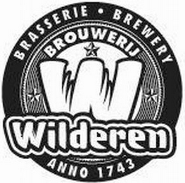 BROUWERIJ WILDEREN W BRASSERIE · BREWERY AMNO 1743 logo