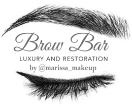 BROW BAR LUXURY AND RESTORATION BY @MARISSA_MAKEUP logo