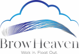 BROW HEAVEN WALK IN. FLOAT OUT. logo