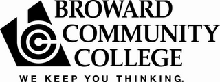 BROWARD COMMUNITY COLLEGE WE KEEP YOU THINKING logo