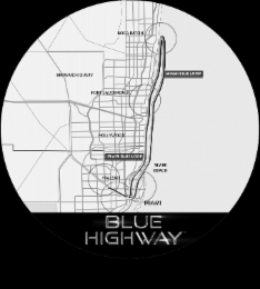BROWARD COUNTY, FORT LAUDERDALE, BOCA RATON, HOLLYWOOD, HIALEAH, BLUE HIGHWAY MIAMI BLUE LOOP, MIAMI BEACH, MIAMI logo