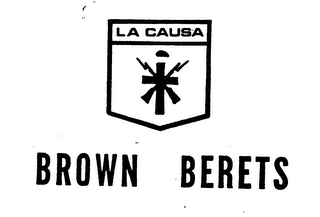 BROWN BERETS LA CAUSA logo