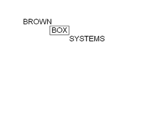 BROWN BOX SYSTEMS logo