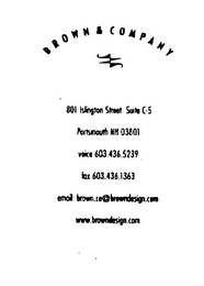 BROWN & COMPANY logo