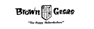 BROWN GESAS "THE HAPPY HABERDASHERS" logo