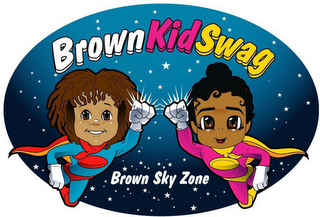 BROWN KID SWAG BROWN SKY ZONE logo