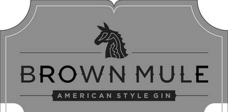 BROWN MULE AMERICAN STYLE GIN logo