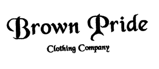 BROWN PRIDE CLOTHING COMPANY logo