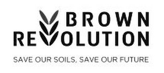BROWN REVOLUTION SAVE OUR SOILS, SAVE OUR FUTURE logo