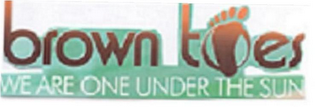 BROWN TOES WE ARE ONE UNDER THE SUN logo