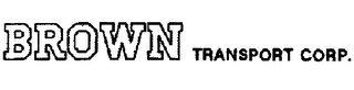 BROWN TRANSPORT CORP. logo