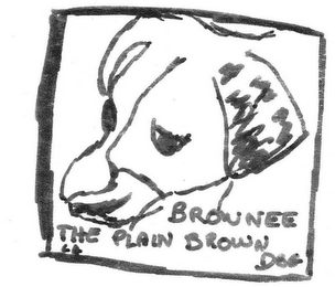 BROWNEE THE PLAIN BROWN DOG logo