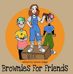 BROWNIES FOR FRIENDS BFF ARTWORK BY CARMEN GRIGGS logo