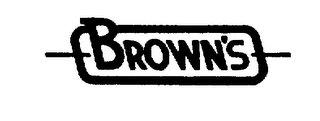 BROWN'S logo