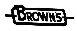 BROWN'S logo