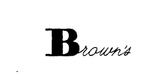 BROWN'S logo